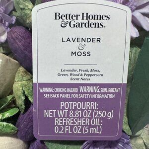 Better Homes and Gardens Lavander and Moss.